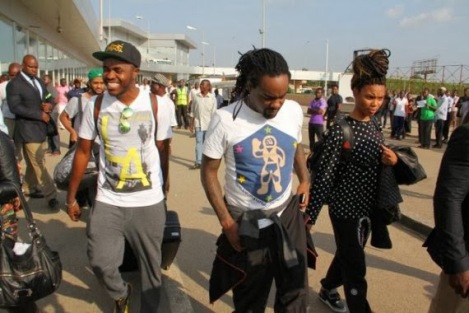 Wale-pictured-arriving-Lagos-Muritala-Mohammed-International-Airport-November-26-2013